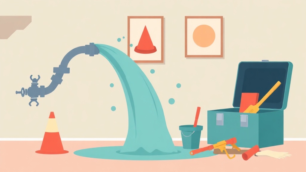 Remettre l'eau après une grosse fuite : la checklist