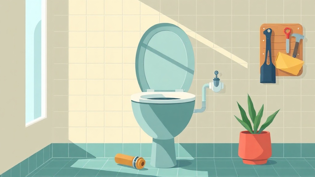 WC suspendu qui coule en continu dans la cuvette