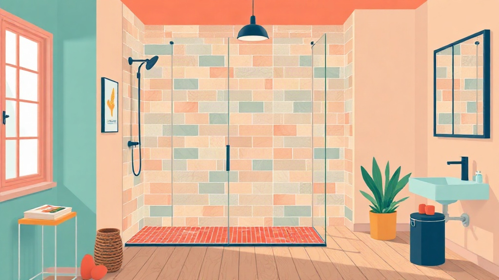 Illustration : pose de douche à l'italienne à Pégomas