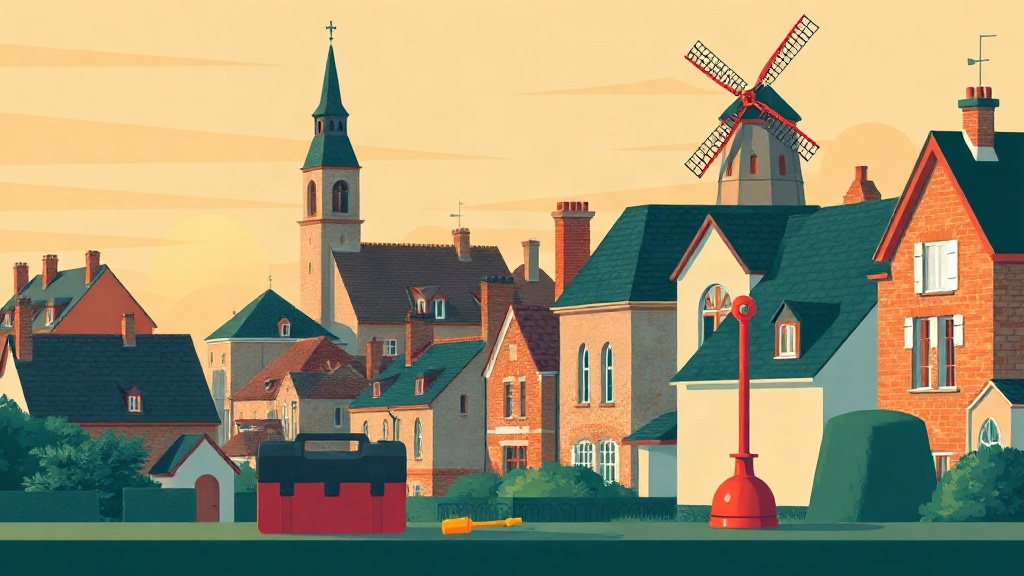 Plombier Halluin : illustration de la ville (59250)